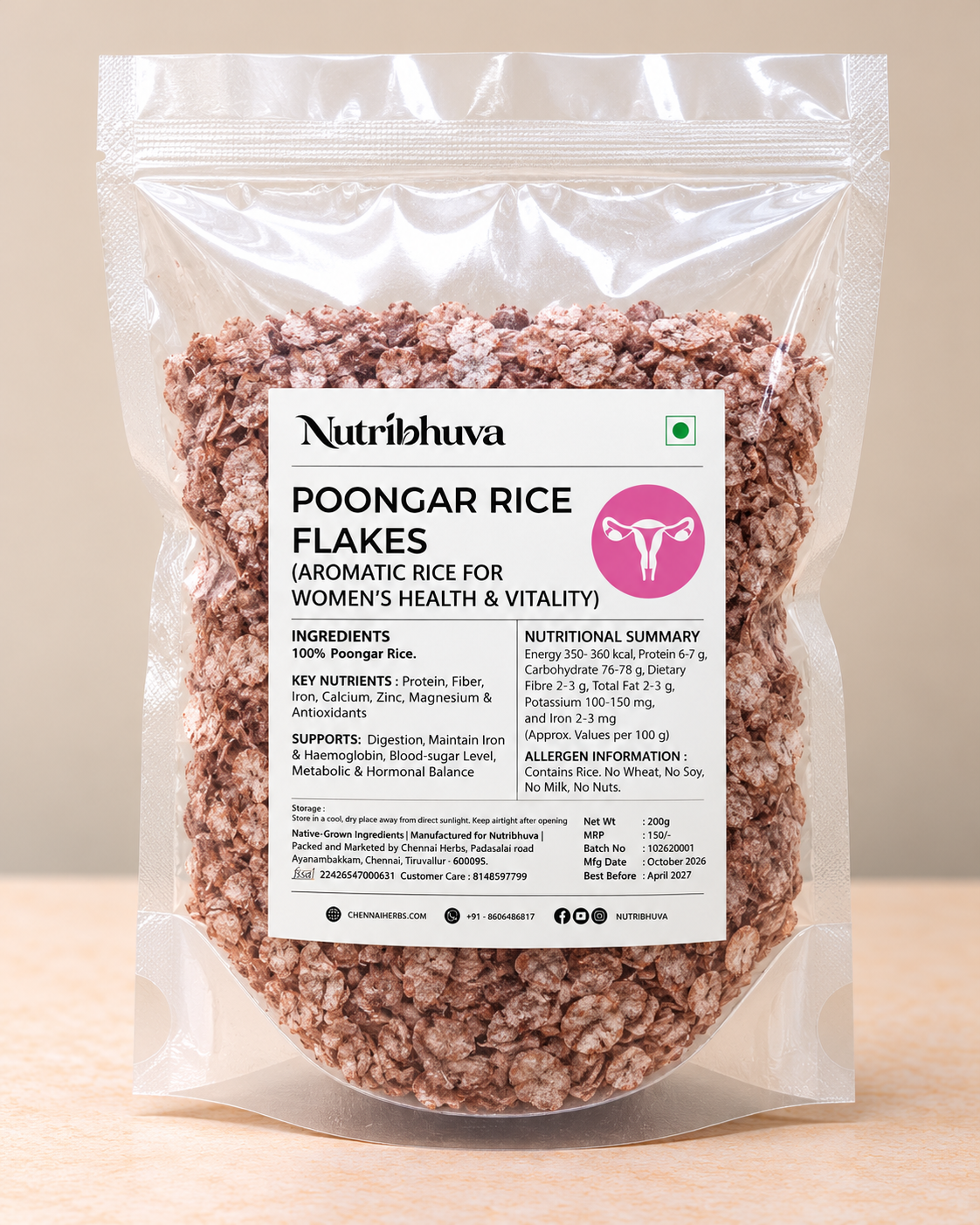 Poongar Rice Flakes 200gm