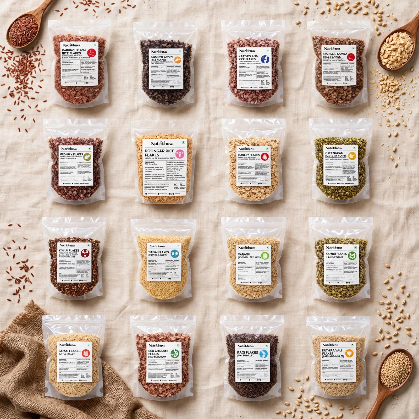 Flakes Combo (Set Of 16) 200gm each