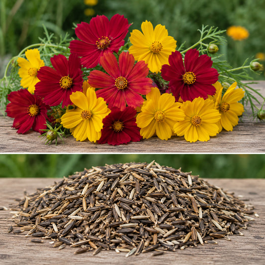 Cosmos Mix – Red and Yellow Flowers